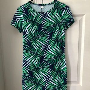 Old Navy Palm Tree Shirt Dress